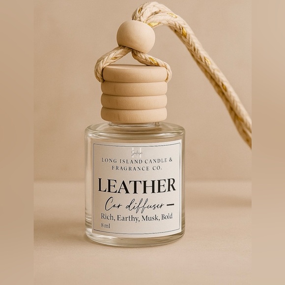 Leather Car Diffuser - 8ml | Rich, Earthy, Musk & Bold Scent | Fragrance - Picture 2 of 6
